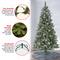 7.5ft. Pre-Lit Frosted Conconully Pine Artificial Christmas Tree, Warm White LED Lights
